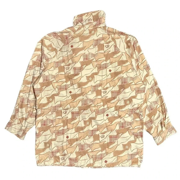 Vintage 90s Christian Dior Sports All Over Print Windbreaker Jacket Womens Large - Picture 2 of 15